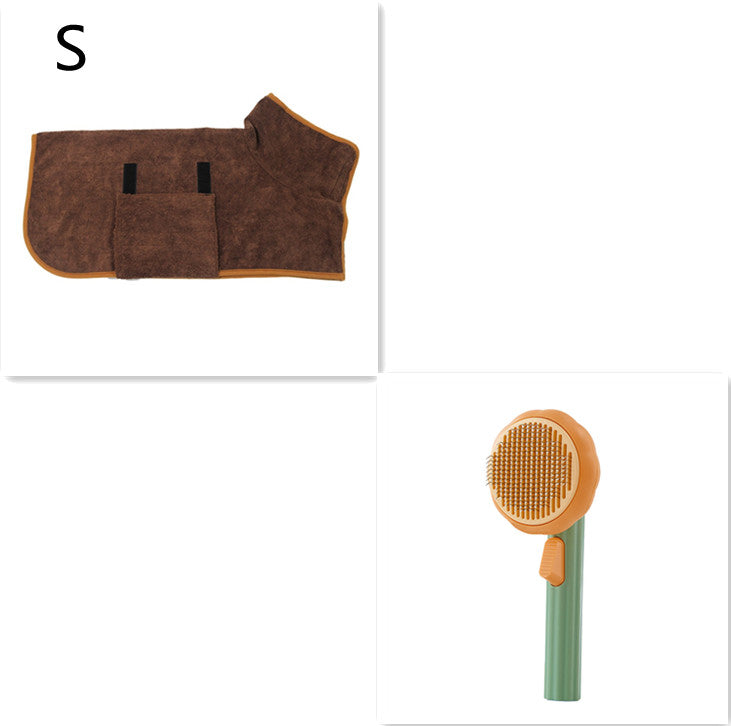 Hot Selling Pet Cat Brush: Self-Cleaning Steel Wire Comb