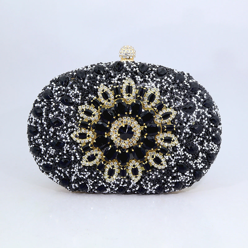 Sunflower Radiance New Diamond Evening Bag for Women Cheongsam Formal Dress