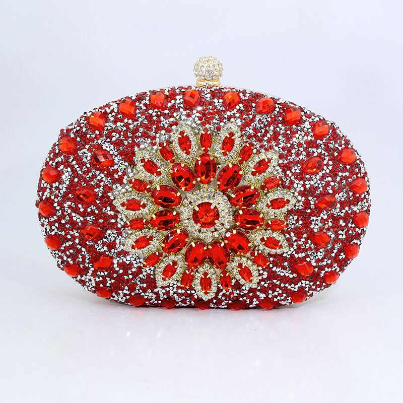 Sunflower Radiance New Diamond Evening Bag for Women Cheongsam Formal Dress