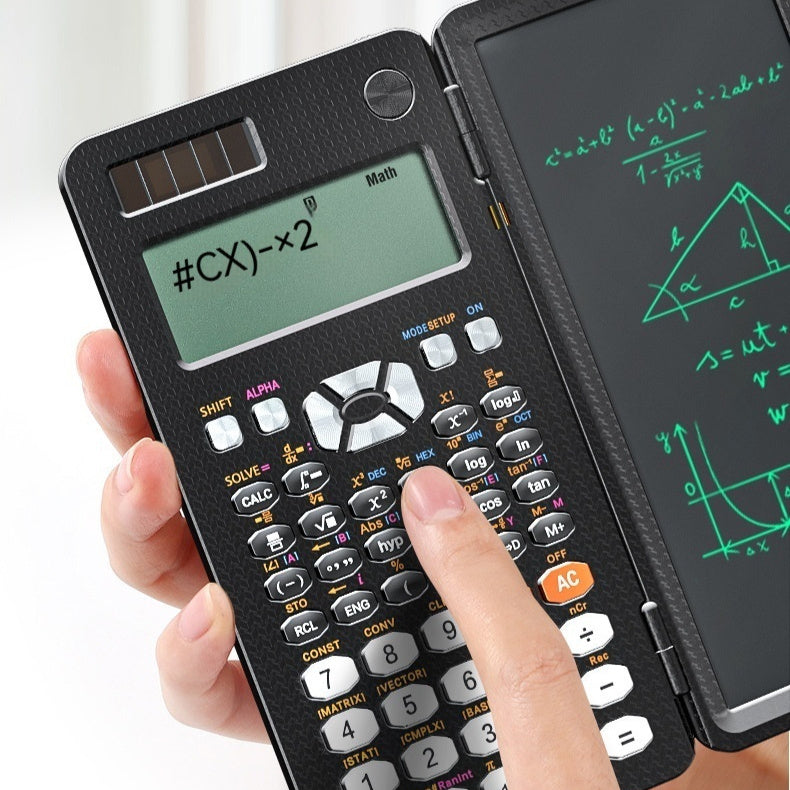 Versatile Innovation 2 in 1 Foldable Scientific Calculator with Handwriting Tablet and Learning Function Ideal for Desk or On the Go Use