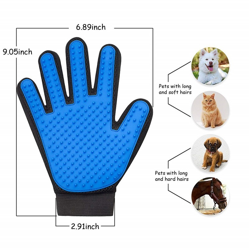 Cat Grooming Glove for Pets De shedding Brush and Massage Glove for Cleaning and Comfort