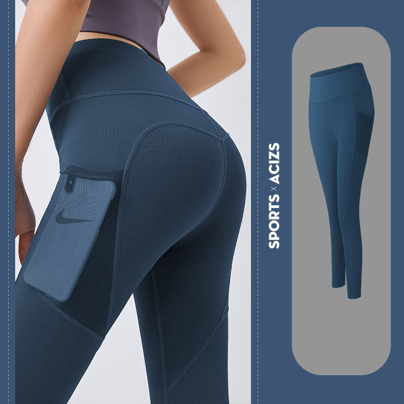 Women's Yoga Pants with Pocket: Tummy Control Leggings for Sports and Fitness