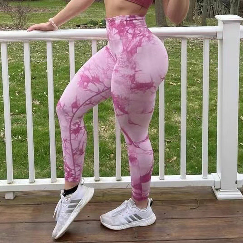 Vibrant Vibes Tie Dye Leggings for Women Fitness and Yoga Workouts