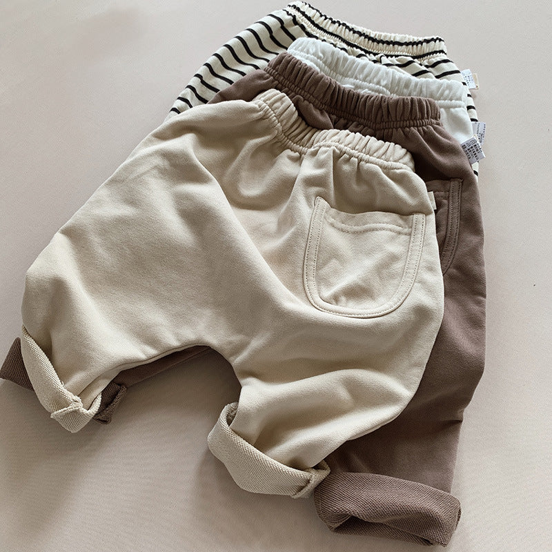 Keep Your Little Ones Comfy and Stylish with Our Children Simple Casual Loose Pants Ideal for Everyday Adventures