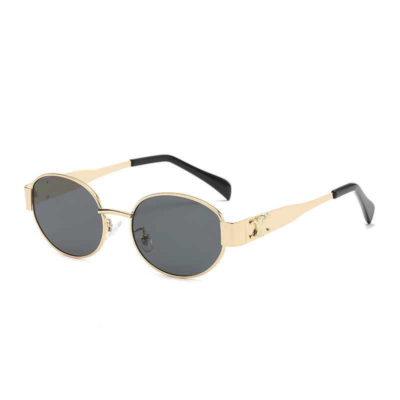 Rock Your Look Punk Style Retro Oval Metal Sunglasses for Timeless Cool and Vintage Vibes