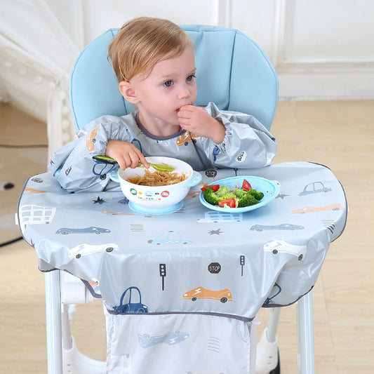 Stay Mess Free with Children Long Sleeved Apron Dining Chair Bib Overalls