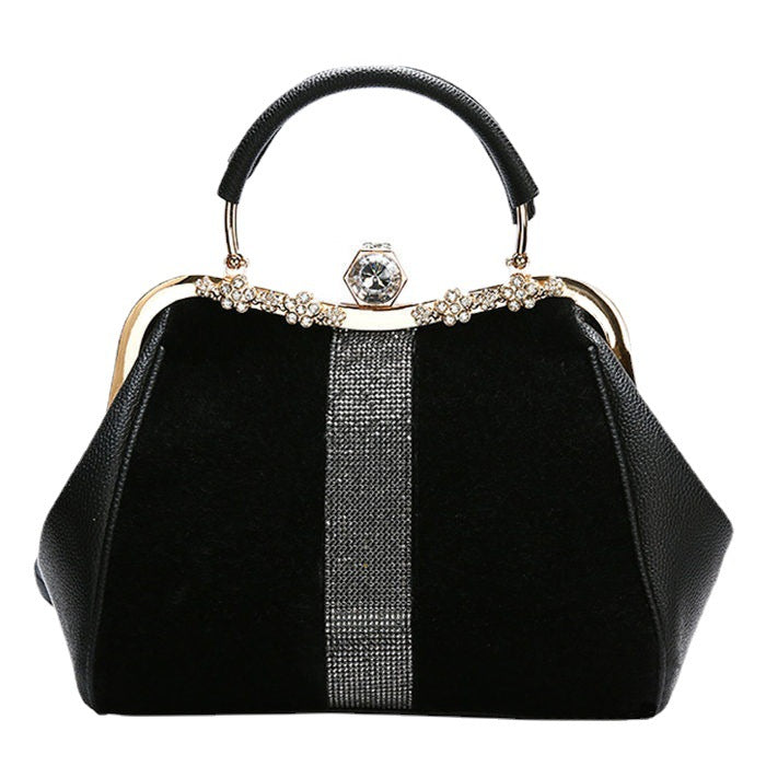 Dazzling Diamond Embedded Handbag Your Perfect All Match Accessory for Autumn and Winter