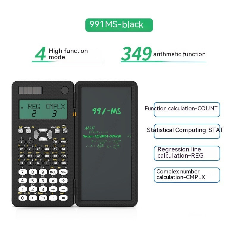 Versatile Innovation 2 in 1 Foldable Scientific Calculator with Handwriting Tablet and Learning Function Ideal for Desk or On the Go Use