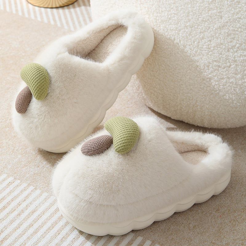 Cozy Thick-Soled Plush Women's Slipper for Autumn/Winter