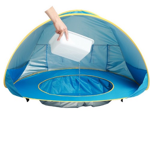 Ultimate Outdoor Fun Baby Beach Tent with Easy Fold Up Design Waterproof Sun Awning and UV Protection for Kids Safe and Enjoyable Camping Adventures