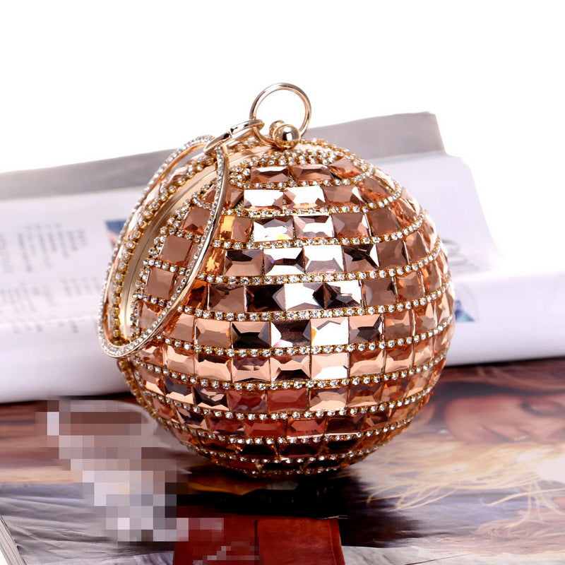 Sparkling Sphere New Style Diamond Handbag for Ladies Perfect for Dinner Events