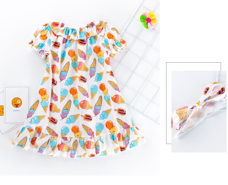 Charming Prints Girls Stylish and Playful Print Dress for Everyday Delight