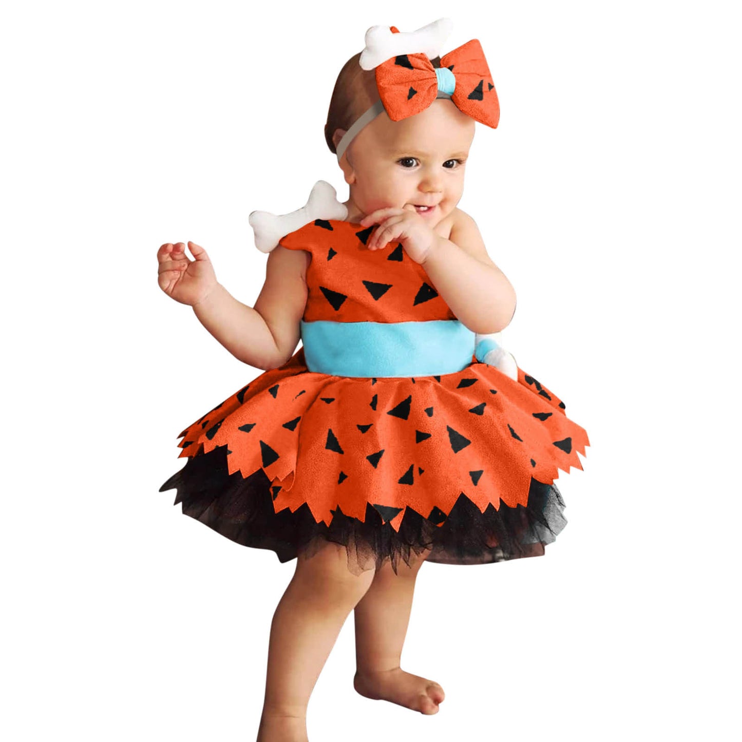 Spooky Chic Girls Fashion Simple Halloween Mesh Costume Suit for Festive Fun