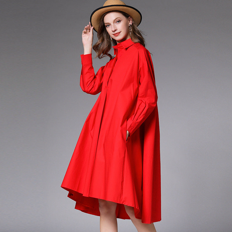 Women's Shirt Dress Loose Fashion