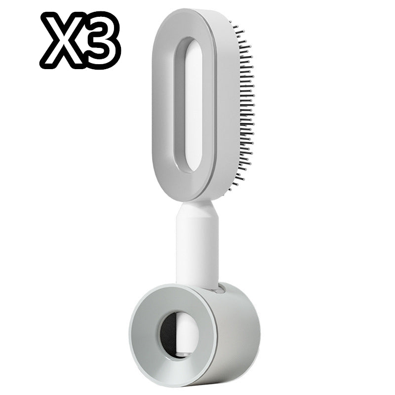 One-key Cleaning Hair Loss Airbag Massage Scalp Comb Anti-Static Hairbrush Self Cleaning Hair Brush For Women