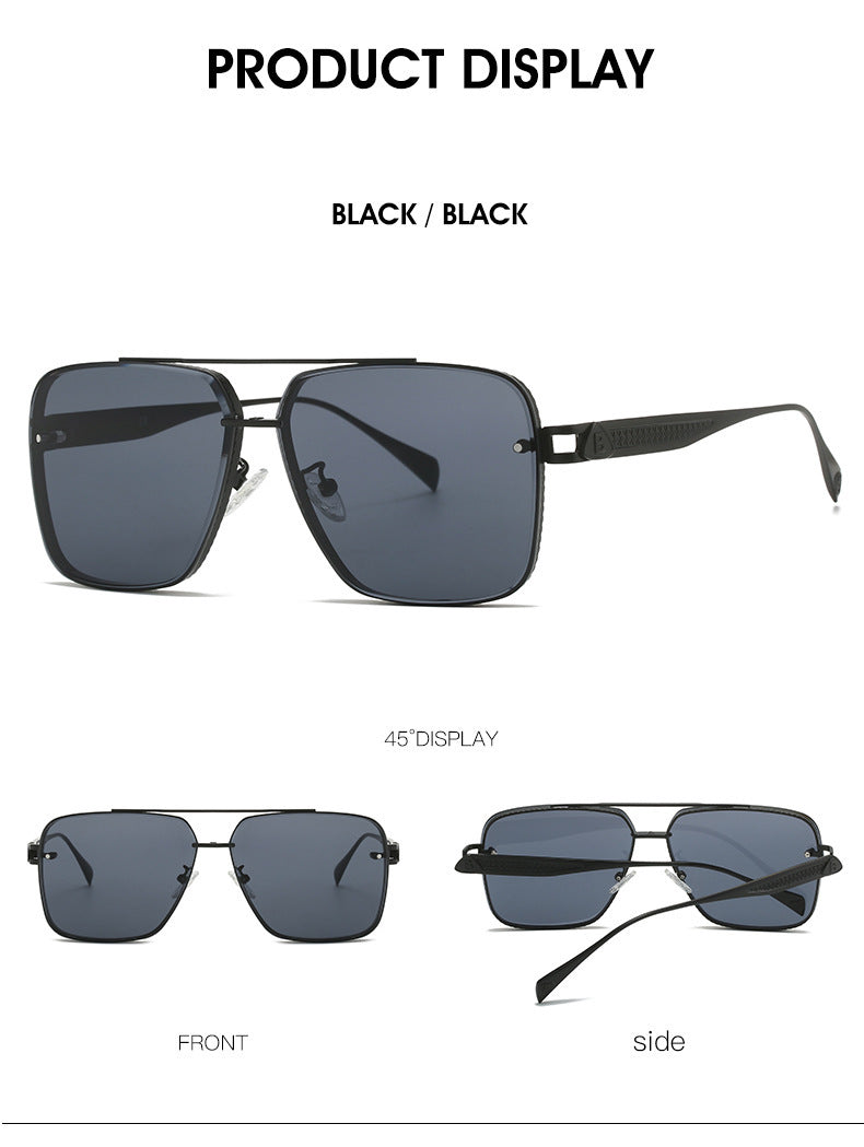 Everyday Elegance Men Casual Fashion Metal Frame Sun Glasses for Timeless Style