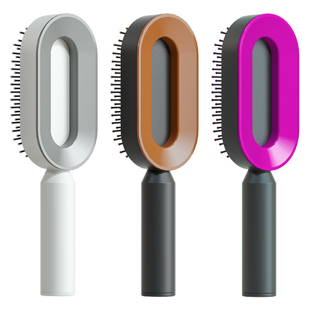 One-key Cleaning Hair Loss Airbag Massage Scalp Comb Anti-Static Hairbrush Self Cleaning Hair Brush For Women