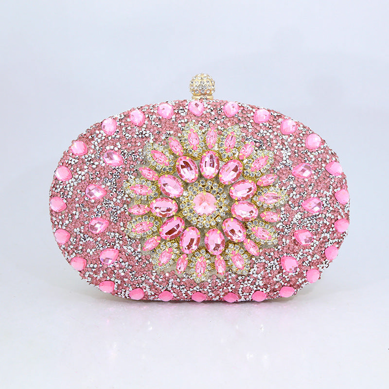 Sunflower Radiance New Diamond Evening Bag for Women Cheongsam Formal Dress