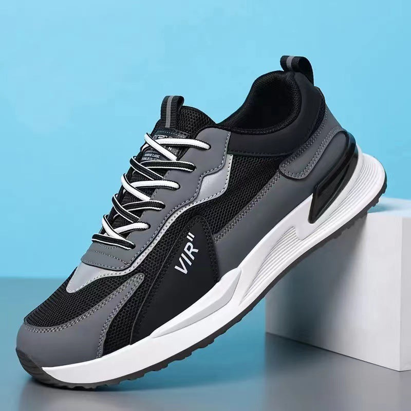 Men Color Block Mesh Sneakers Casual and Breathable for Outdoor Sports