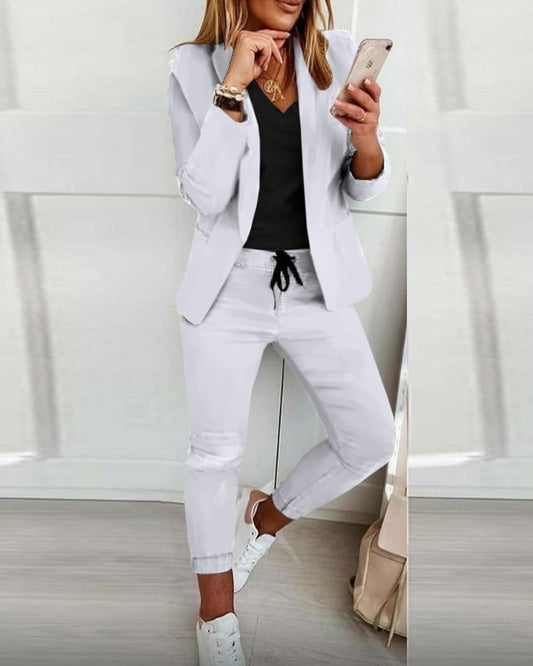 Ladies Fashion OL Suit Trousers Suit office suit party