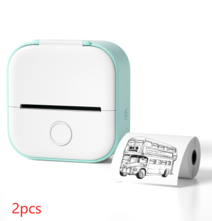 Portable Mini Thermal Printer Portable Mini Thermal Label Printer Home Photo Printer Student Wrong Question