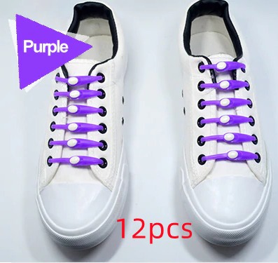 Easy Fit Silicone Horn Shaped Shoelaces Elastic and Available in Multiple Sizes