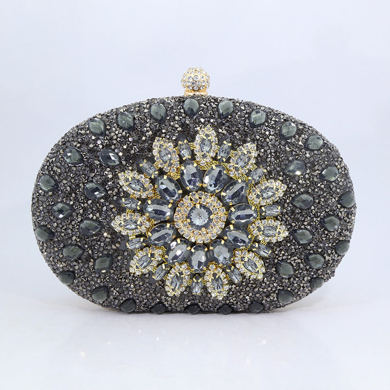 Sunflower Radiance New Diamond Evening Bag for Women Cheongsam Formal Dress