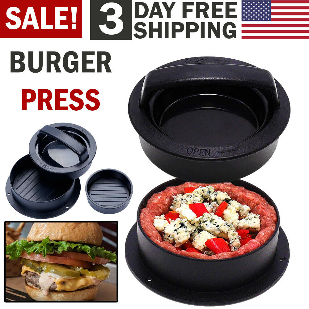 Non Stick Burger Patty Press and Mold Set Perfect for Homemade Burgers