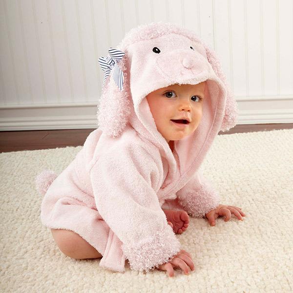 Cuddle Up in Style Cartoon Cute Animal Modeling Baby Bath Towels Luxurious Cotton Children Bathrobes with Baby Hood Perfect for Cozy Bath time Moments