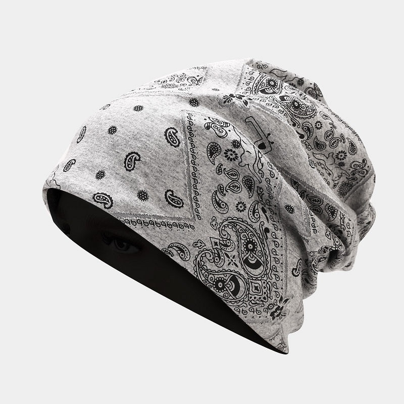 Paisley Pattern Winter Cap: Windproof Pullover Hat for Men and Women