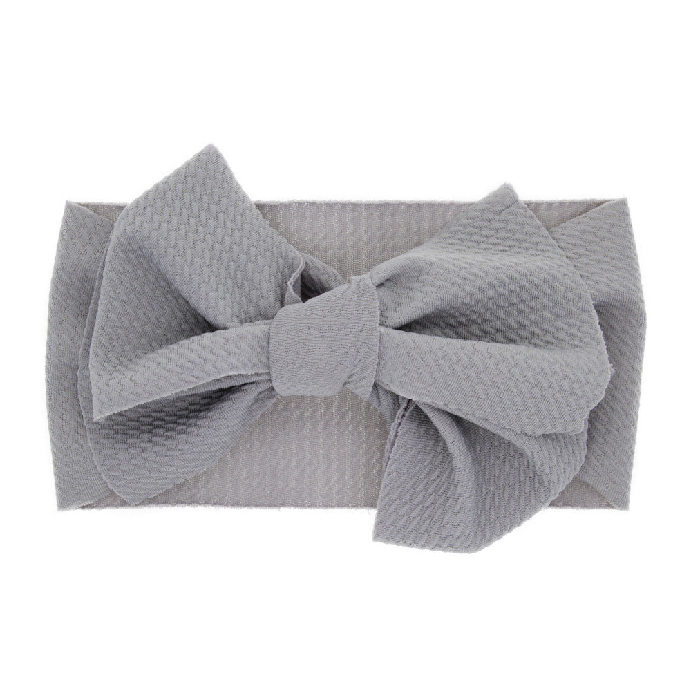 Adorable Elegance Newborn Baby Solid Colored Bow Headband for Timeless Cuteness