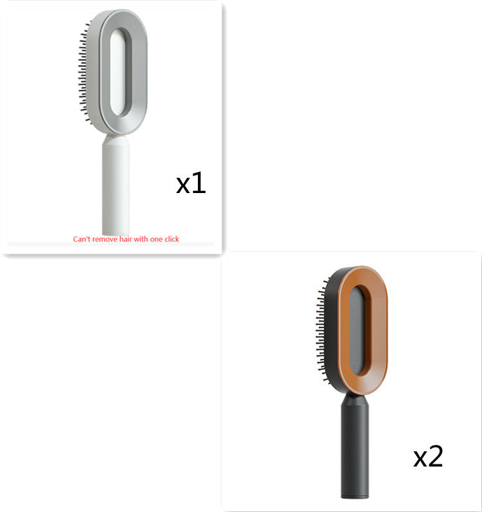 One-key Cleaning Hair Loss Airbag Massage Scalp Comb Anti-Static Hairbrush Self Cleaning Hair Brush For Women