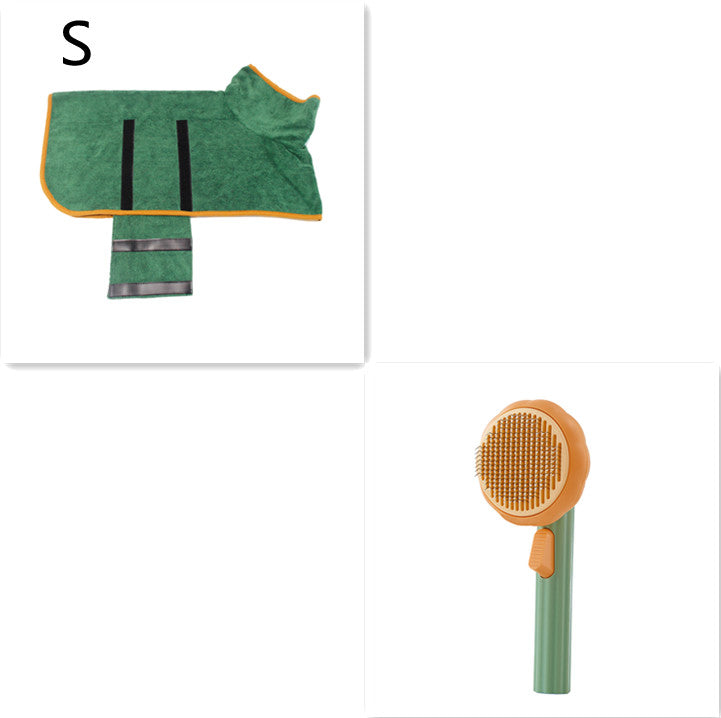 Hot Selling Pet Cat Brush: Self-Cleaning Steel Wire Comb