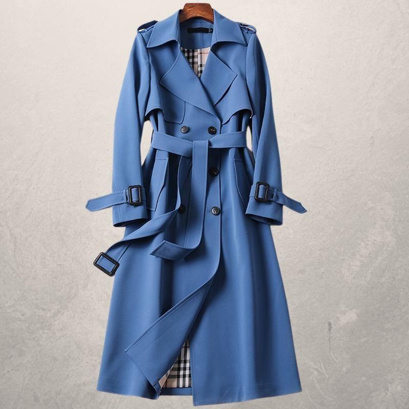 Women Waterproof Rain Coats with Hood Light weight Windbreaker Outdoor Trench Coat Women's Mid-length Trench Coat Autumn Long Windbreaker