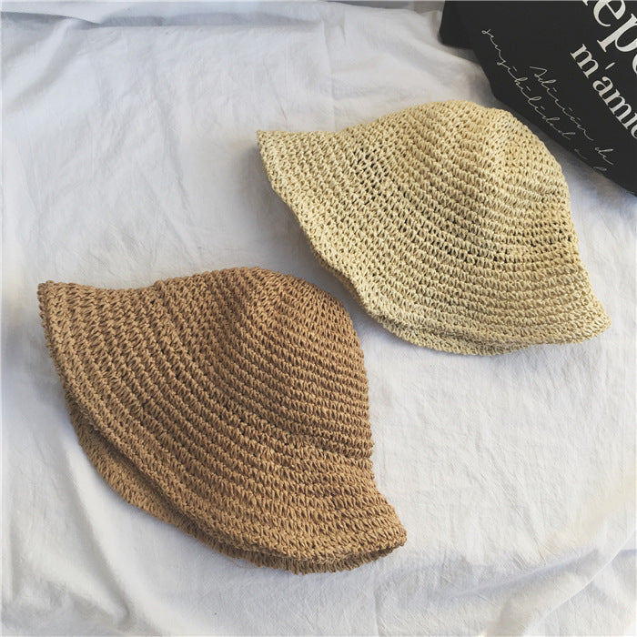 Stay Cool in Style Summer Outing Sunscreen Hat for Women Featuring Foldable Straw Design for Holiday Fun and Beach Bliss