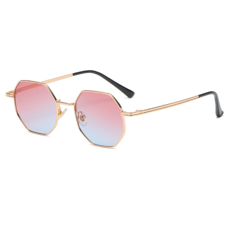 Timeless Elegance Classic Vintage Metal Multilateral Sunglasses for a Touch of Retro Charm