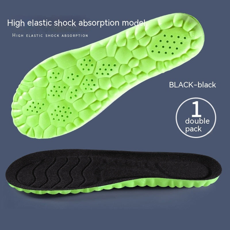 Elevate Your Comfort 4D Cloud Technology PU Massage Instep Insoles with High Elastic Shock Absorption