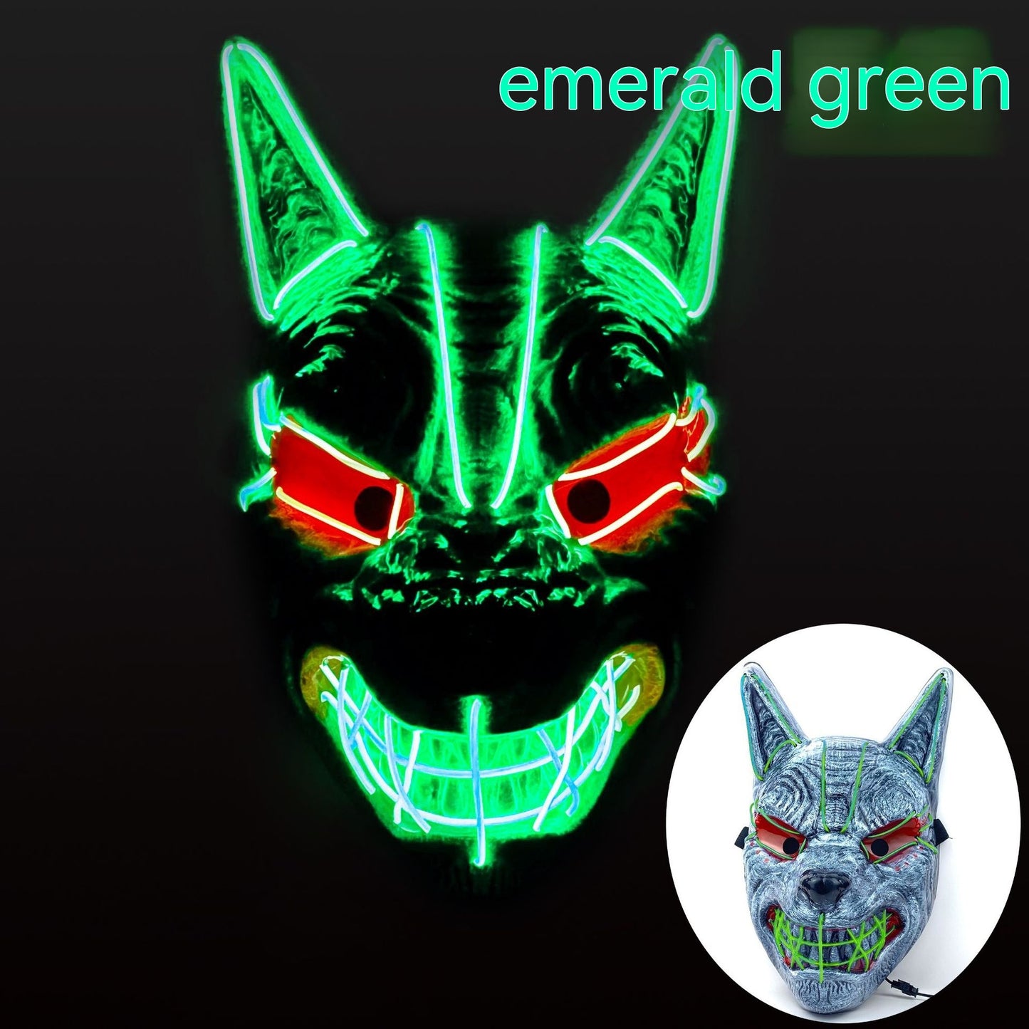 LED Halloween Mask for Costume Cosplay with App