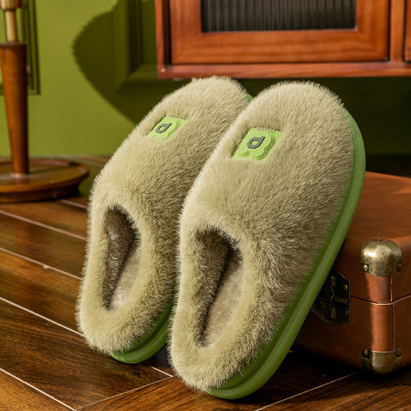 Soft Furry Plush Slippers for Women - Winter Comfort