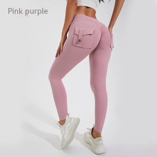 Women's Peach Hip Yoga Pants: Sports, Fitness, and Yoga Leggings