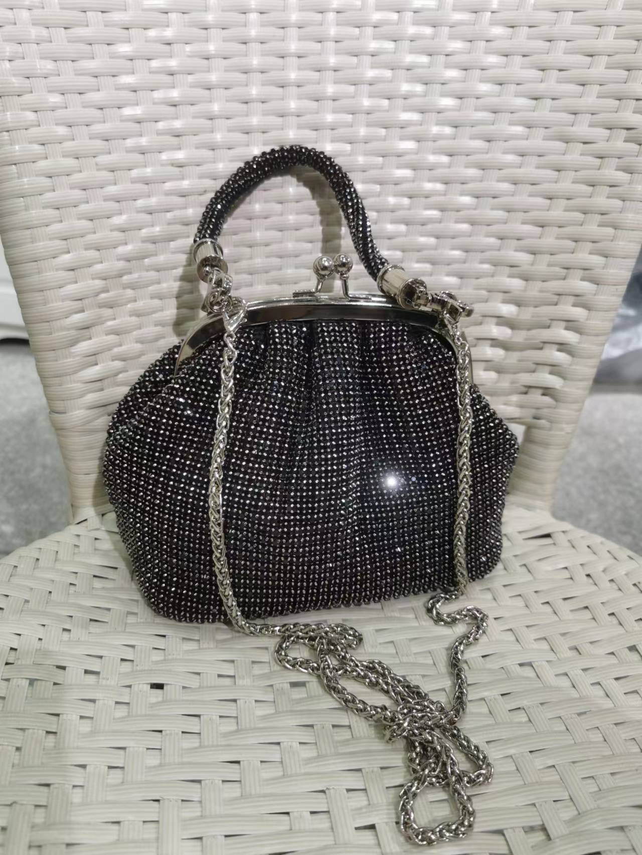 Exquisite Rhinestone Full Diamond Encrusted Handbag Glamour and Luxury Combined