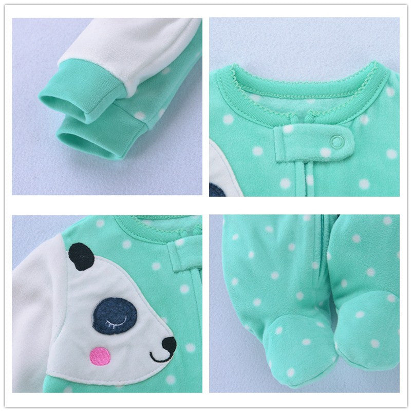 Springtime Snuggles Kids Soft Fleece Rompers for Baby Girls Perfect for Cozy Days Out