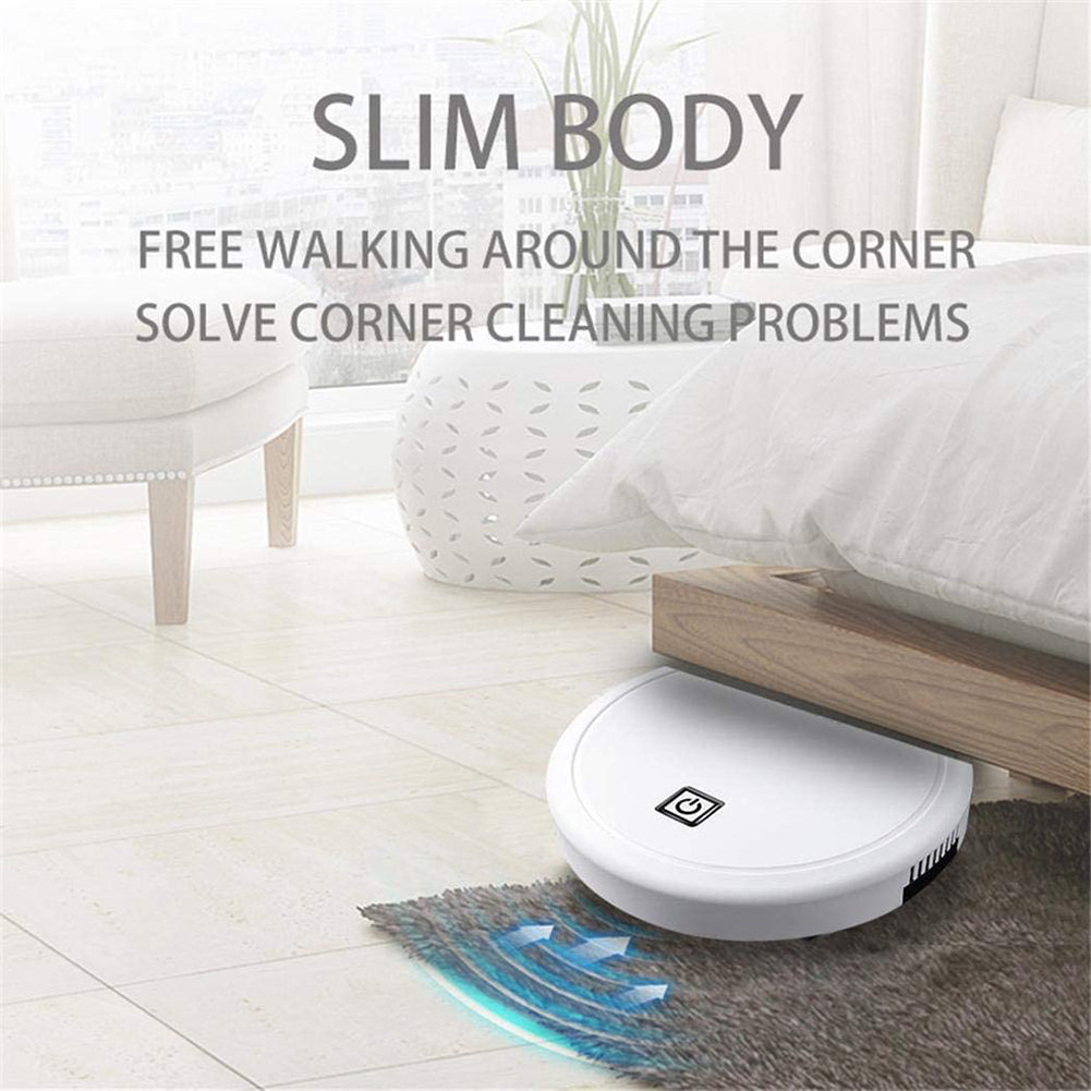 Robot Vacuum Cleaner - Smart, Multifunctional, and USB Rechargeable 3-in-1