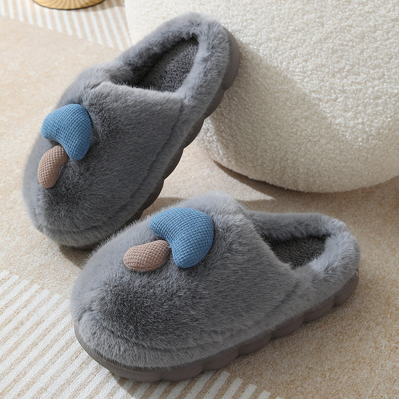 Cozy Thick-Soled Plush Women's Slipper for Autumn/Winter