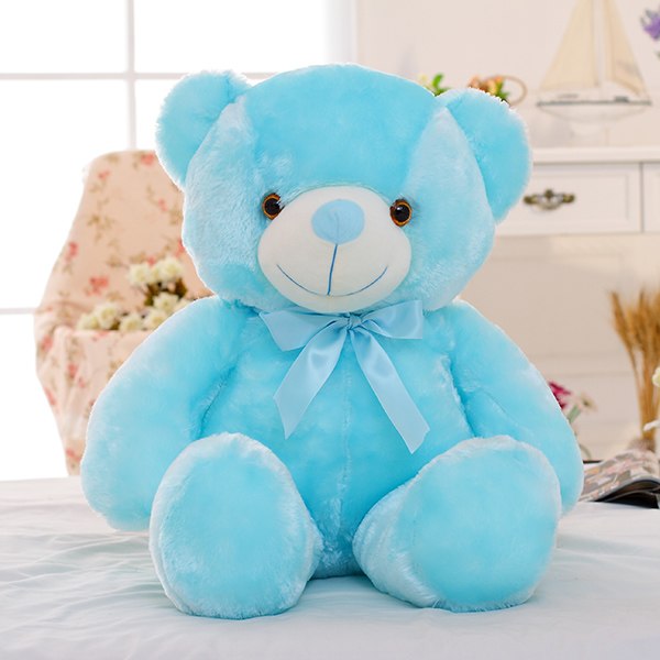 Magical LED Teddy Bear Colorful Glowing Stuffed Animal Pillow A Perfect Christmas Gift for Kids