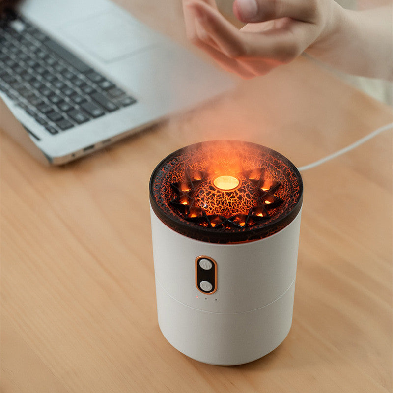 Colorful Flame Aroma Diffuser Humidifier Enjoy Relaxation with Auto Off Feature