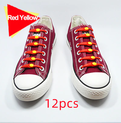 Easy Fit Silicone Horn Shaped Shoelaces Elastic and Available in Multiple Sizes