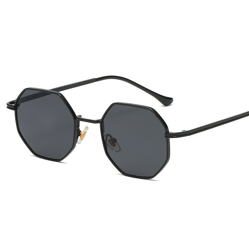 Timeless Elegance Classic Vintage Metal Multilateral Sunglasses for a Touch of Retro Charm