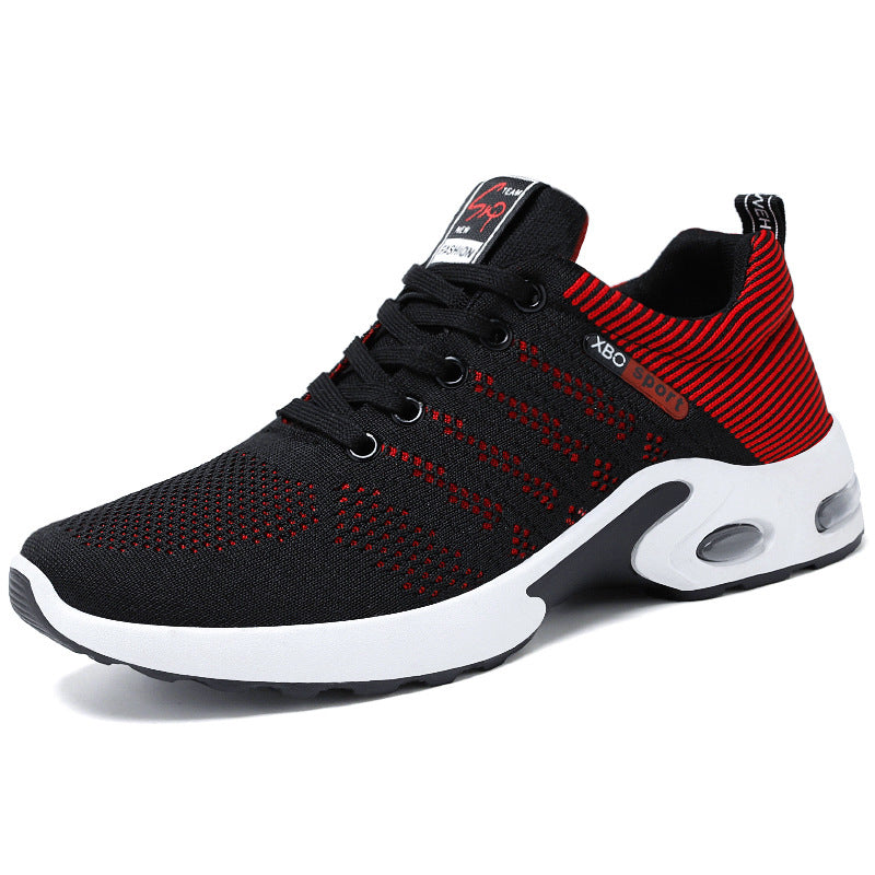 Striped Mesh Sneakers for Men Fashionable Lightweight and Breathable for Outdoor Sports