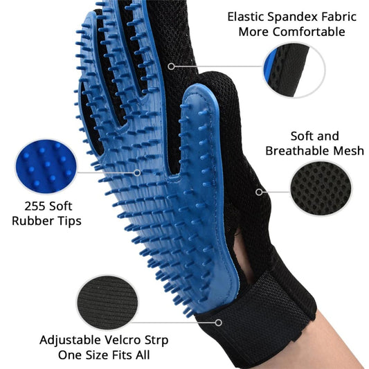 Cat Grooming Glove for Pets De shedding Brush and Massage Glove for Cleaning and Comfort